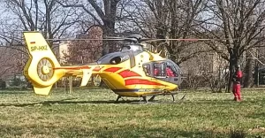 [FOTO] Helikopter LPR ldowa na Dobrawy. Nage zatrzymanie krenia u modego mczyzny