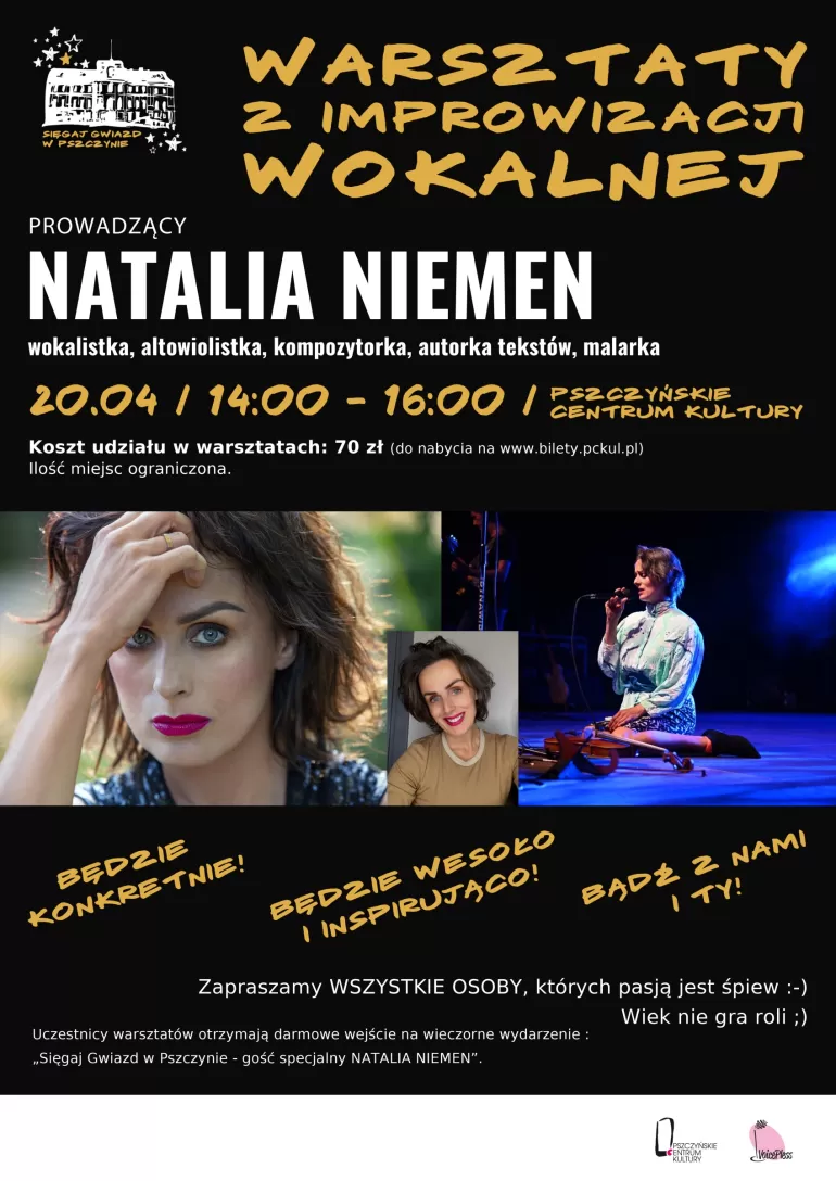 Warsztaty z improwizacji wokalnej z Natalią Niemen!