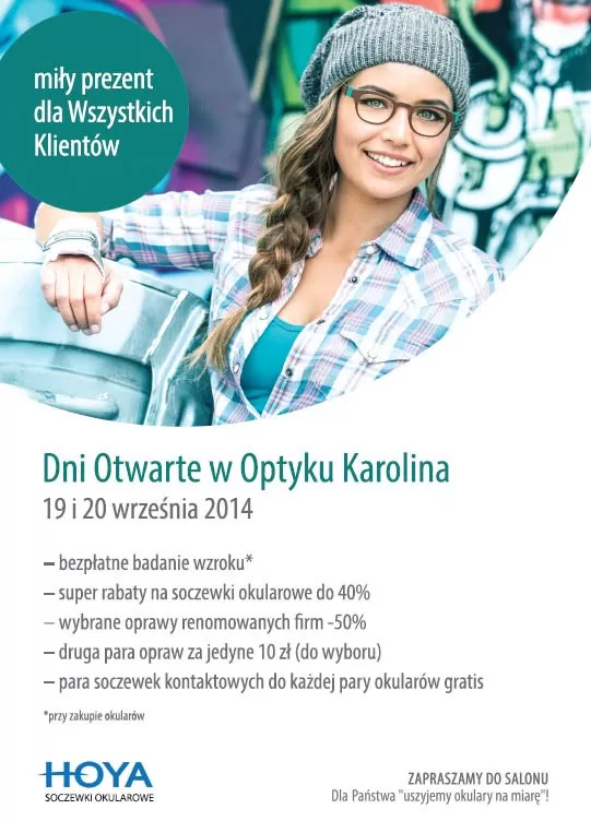 plakat optyk karolina