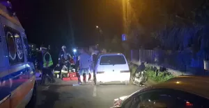 Wypadek w Warszowicach przy ulicy Strażackiej - 9.