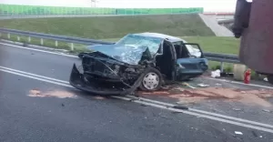 wypadek, piasek, obwodnica, dk1