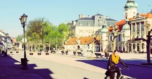 pszczyna,rynek,poranek,rower,dopracy,pogoda,słońce,fotodnia,instagram
