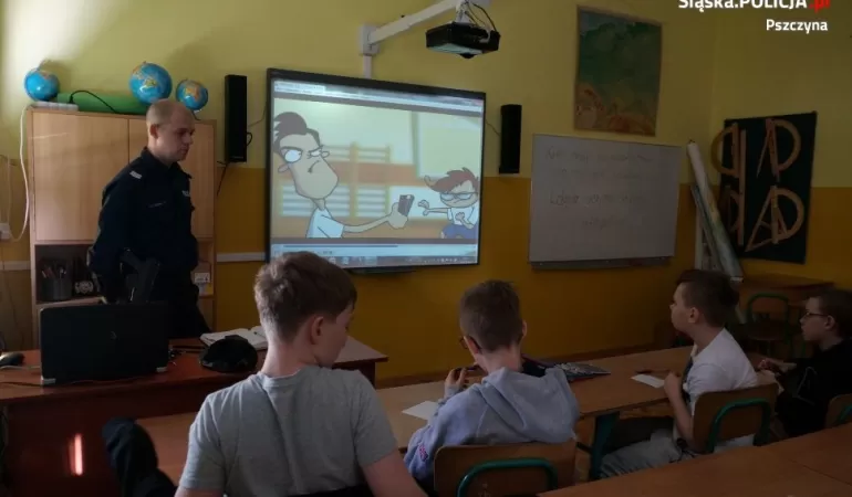 Kobiór, młodzież, policja, profilaktyka