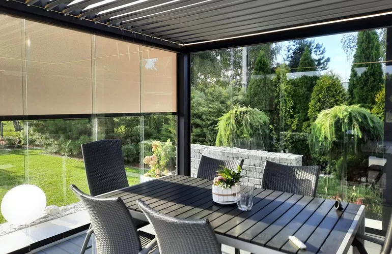 pergola tarasowa lamelowa