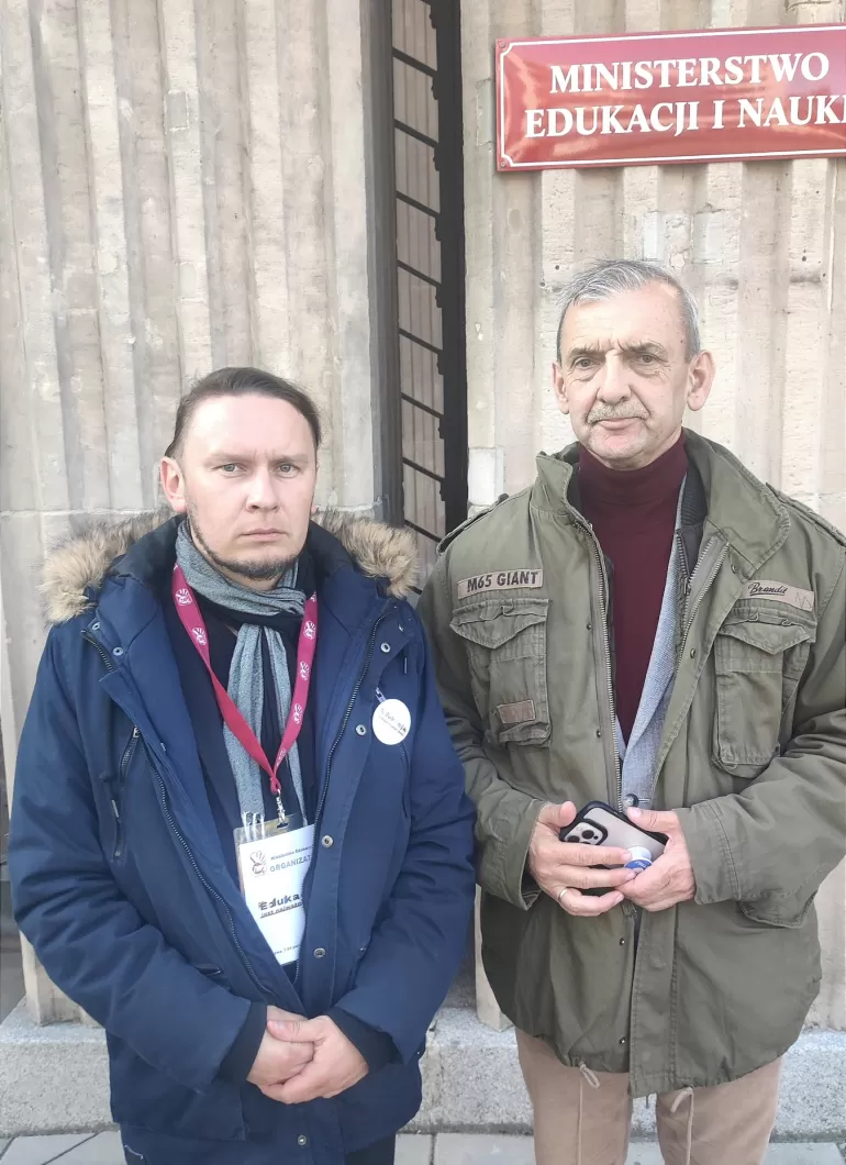 Nauczyciel z Pszczyny w akcji przeciwko Lex Czarnek