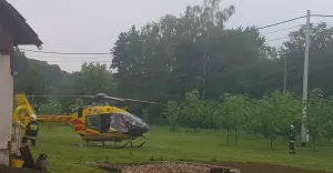 Śmigłowiec LPR w Pniówku - 6.07.2018
