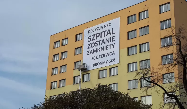Szpital, baner, NFZ