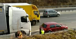 kolizja, dk1, ciężarówka