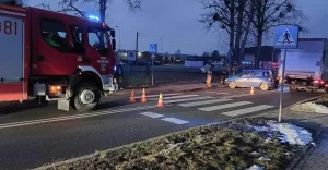 Zderzenie osobówek w Kobiórze