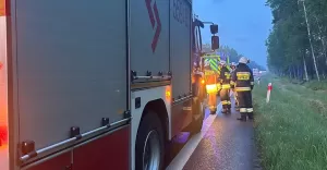 Zdarzenie na DK-1 w Kobiórze - 22.05.2025