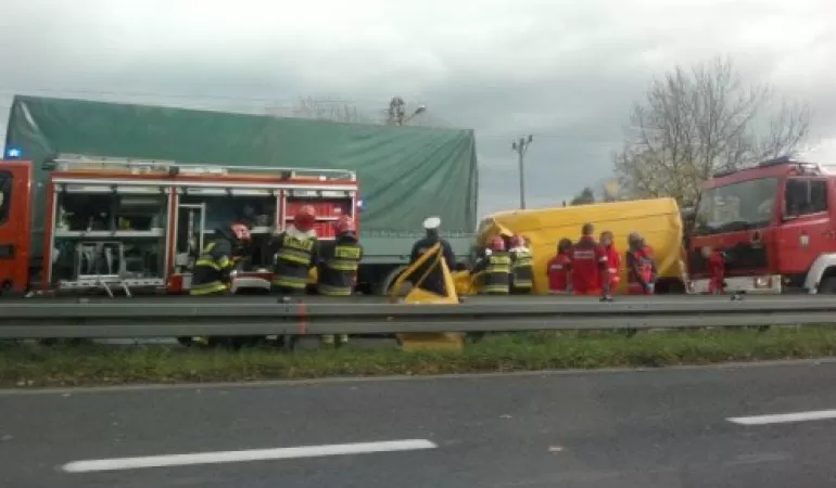 wypadek na dk 1 - 26.10.2012