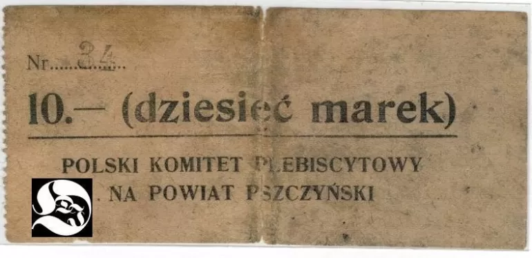 Notgeld plebiscytowy na Powiat Pszczyński