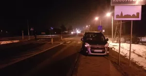 Wieczorna kolizja w Radostowicach - 16.02.2018