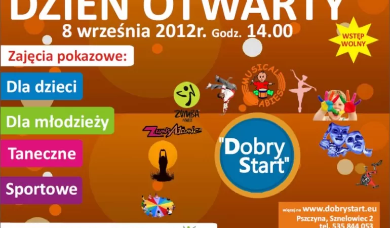 plakat dobry start dni otwarte