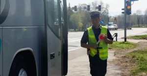 policja, kontrola, autobus, autokar,