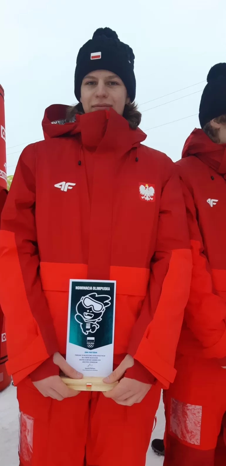 Jan Matera złożył w imieniu polskiej młodzieżowej Reprezentacji Polski na Młodzieżowe Igrzyska Olimpijskie Gangwon