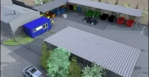 Wizualizacja Punktu Selektywnego Zbierania Odpadów PSZOK