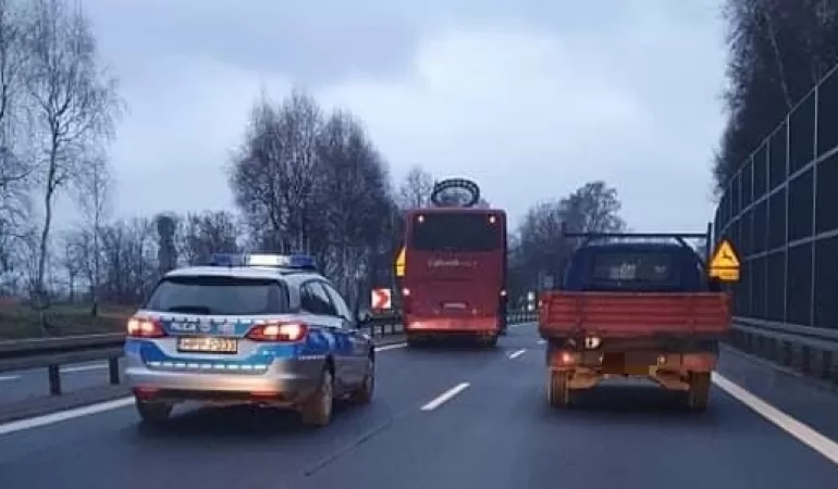 kolizja na dk-1 w Piasku