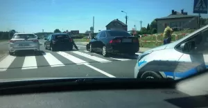 Zderzenie osobówek w Kobiórze - 13.05.2018