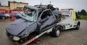 Dachowanie na DK-1 w Goczałkowicach