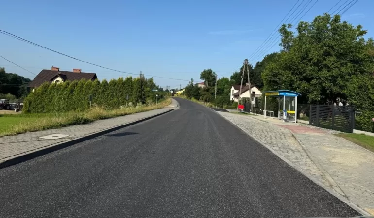 Przebudowana ulica Zebrzydowicka w Pielgrzymowicach - 01.07.2024