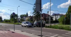 Kolizja na rondzie - 3.09.2020