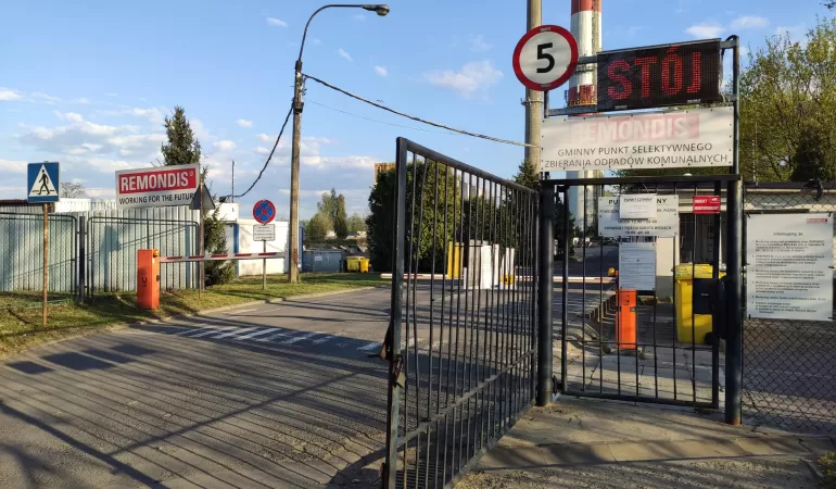 Remondis, pszok, punkt selektywnej zbiórki odpadów