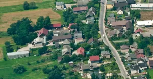 Brzeźce z lotu ptaka