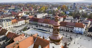 Wieża kościoła ewangelicko-augsburskiego po remoncie - 11.2023
