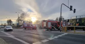 Zderzenie dwóch pojazdów w Piasku - 7.11.2021