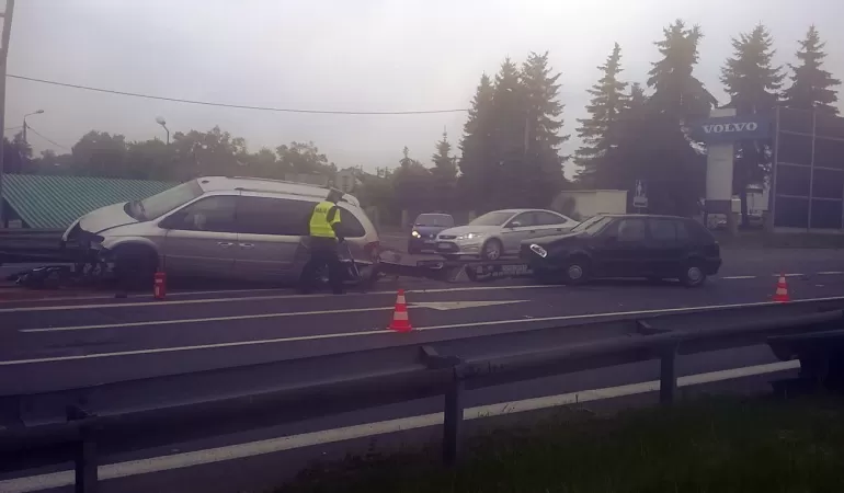 wypadek, DK-1, Hallera, dk1, jedynka,droga,kolizja