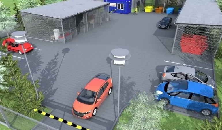 Wizualizacja Punktu Selektywnego Zbierania Odpadów PSZOK