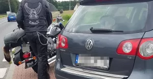 Kolizja z udziałem motocyklisty w Kobielicach -