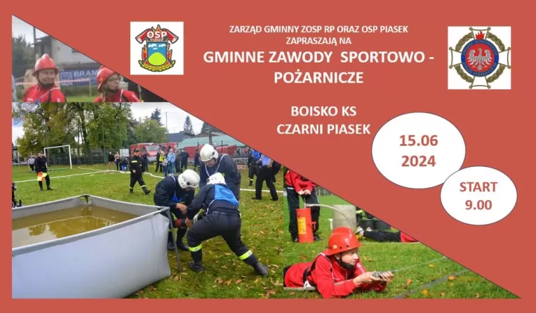 Gminne zawody sportowo-pożarnicze w Piasku