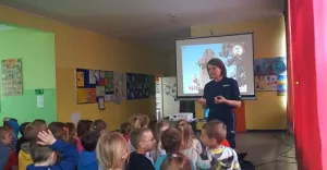 policja, szkoła, Wisła Mała