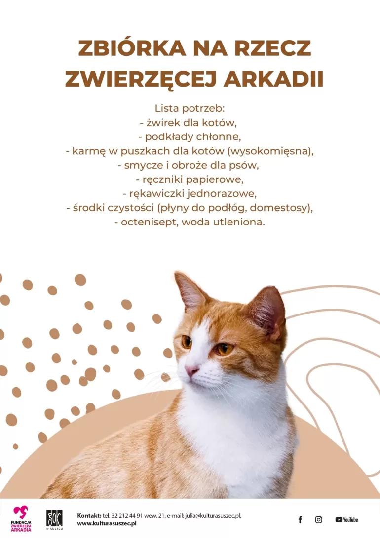 Suszec pomaga podopiecznym Zwierzęcej Arkadii