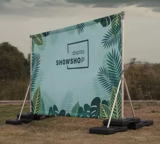 Ścianki reklamowe tekstylne