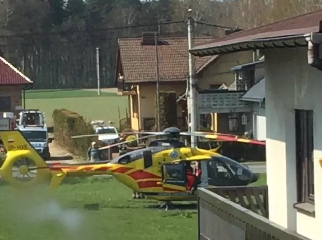 Helikopter na jeziornej