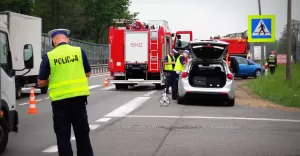 Potrącenie dwóch osób na DK-1 w Goczałkowicach