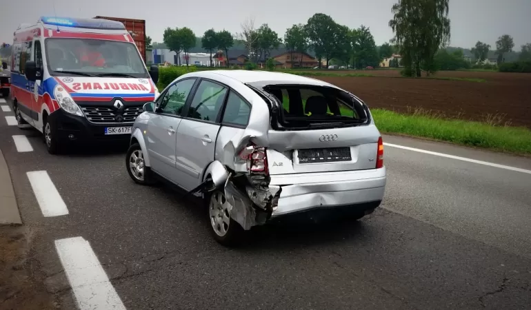 Zderzenie na DK-1 w Goczałkowicach - 18.05.2018