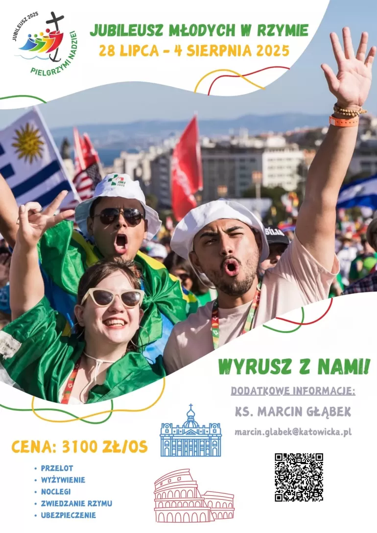 Wyjazd z Pszczyny na Jubileusz Młodych do Rzymu