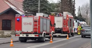 Potrącenie pieszej na ulicy Dworcowej w Piasku