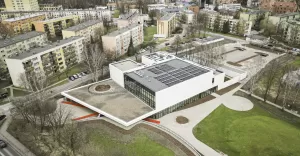 Pszczyńskie Centrum Kultury z lotu ptaka