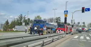 Potrącenie pieszej na DK-1