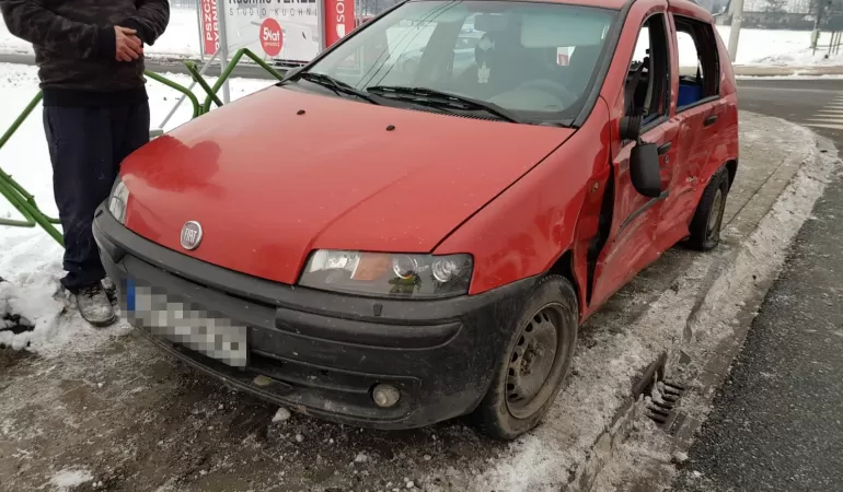 Kraksa w Kobielicach - 6.02.2019