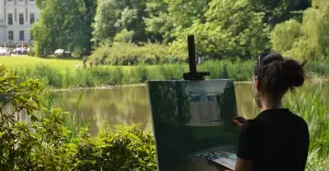 plener malarski , plessart