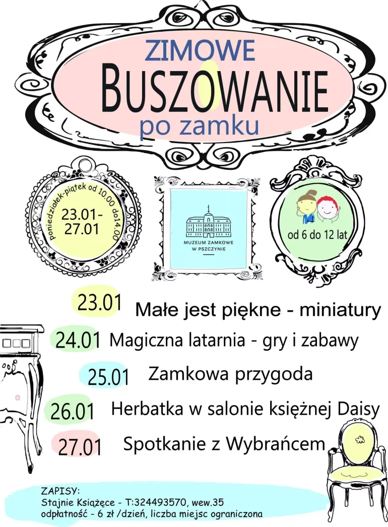 Zimowe buszowanie po Zamku