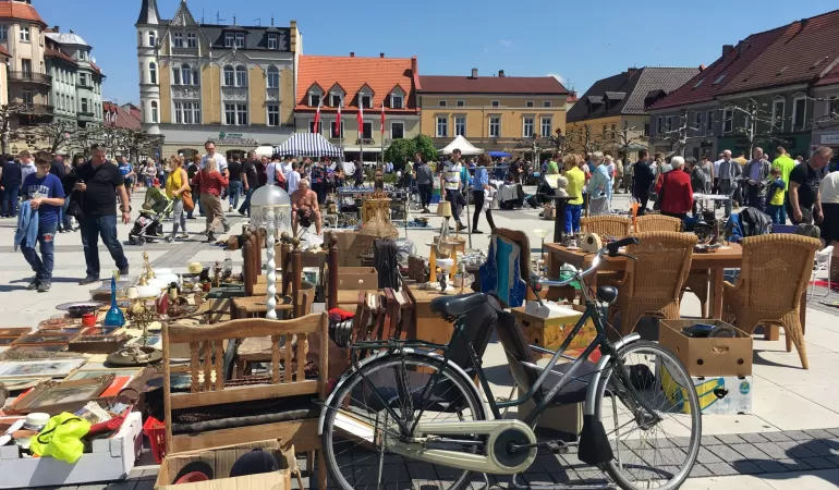 Jarmark, giełda, rynek, rower