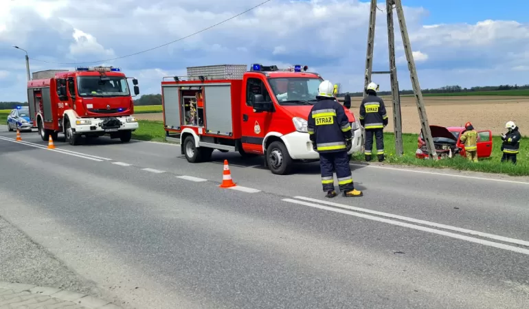 Kolizja w Miedźnej - 8.05.2021