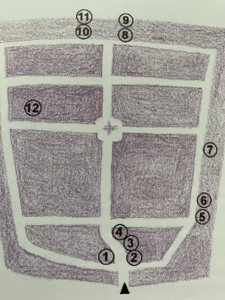 mapka cmentarza